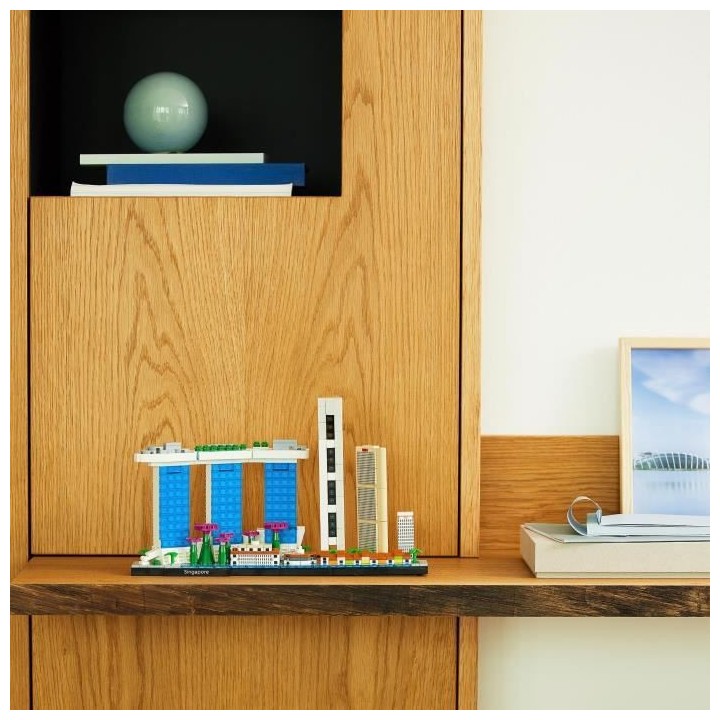 LEGO 21057 Architecture Singapour, Loisirs Créatifs pour Adultes, Col