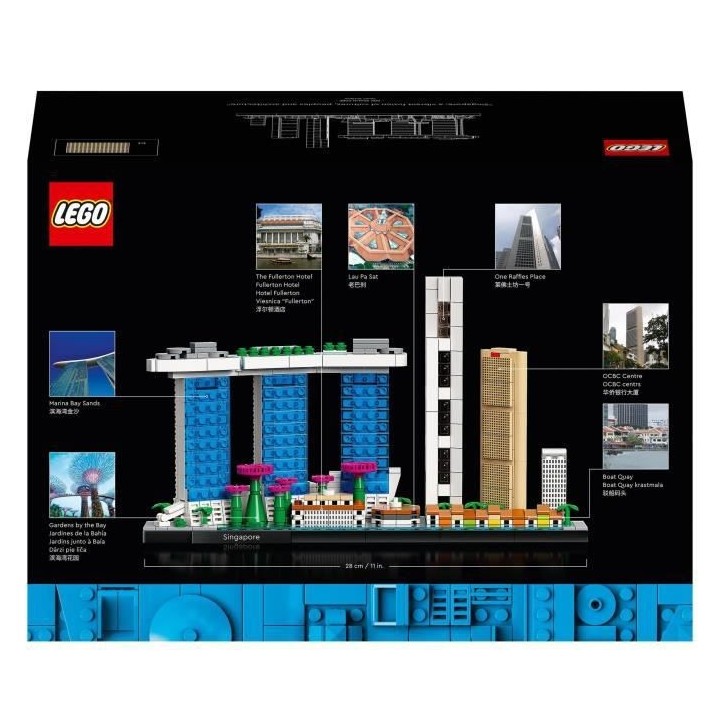 LEGO 21057 Architecture Singapour, Loisirs Créatifs pour Adultes, Col