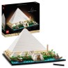 LEGO 21058 Architecture La Grande Pyramide de Gizeh, Loisir Créatif Maquette a Construire, Monument du Monde et Décoration