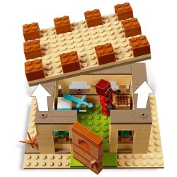 LEGO Minecraft 21160 L'Attaque des Illageois, Jeu de Construction, avec Accessoire Épée