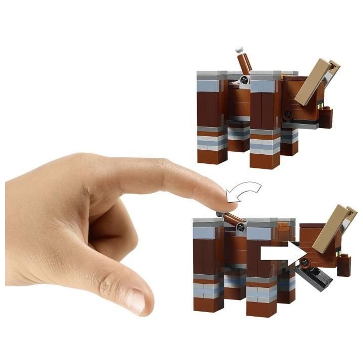 LEGO Minecraft 21160 L'Attaque des Illageois, Jeu de Construction, ave