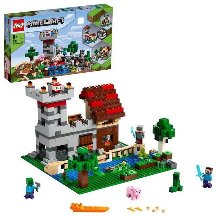 LEGO Minecraft 21161 La Boîte de Construction 3.0 Jouet de Ferme avec