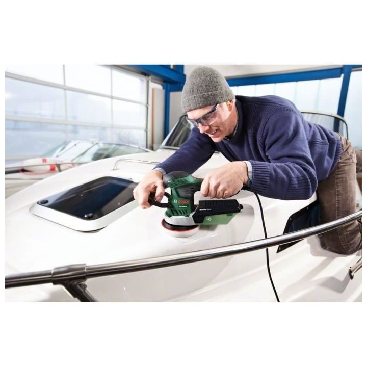 Ponceuse excentrique filaire Bosch - PEX 400 AE (350W, livrée avec co