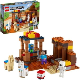 LEGO Minecraft 21167 Le Comptoir d'Échange, Jouet avec Figurines Stev