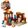 LEGO Minecraft 21167 Le Comptoir d'Échange, Jouet avec Figurines Steve, Squelette et Lamas