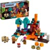 LEGO Minecraft 21168 La Foret Biscornue, Jouet sur le Nether, avec TNT, et Figurines Piglin