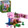 LEGO Minecraft 21170 La Maison Cochon, Jouet de Construction, avec Figurine Creeper