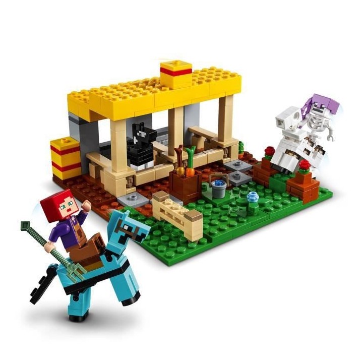 LEGO 21171 Minecraft™ L'écurie Jouet Ferme avec Figurine Cavalier S
