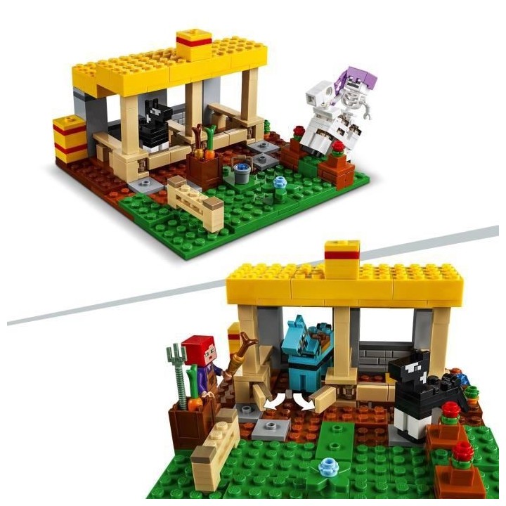 LEGO 21171 Minecraft™ L'écurie Jouet Ferme avec Figurine Cavalier S