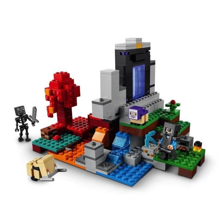 LEGO 21172 Minecraft™ Le portail en ruine Jouet pour Fille et Garço
