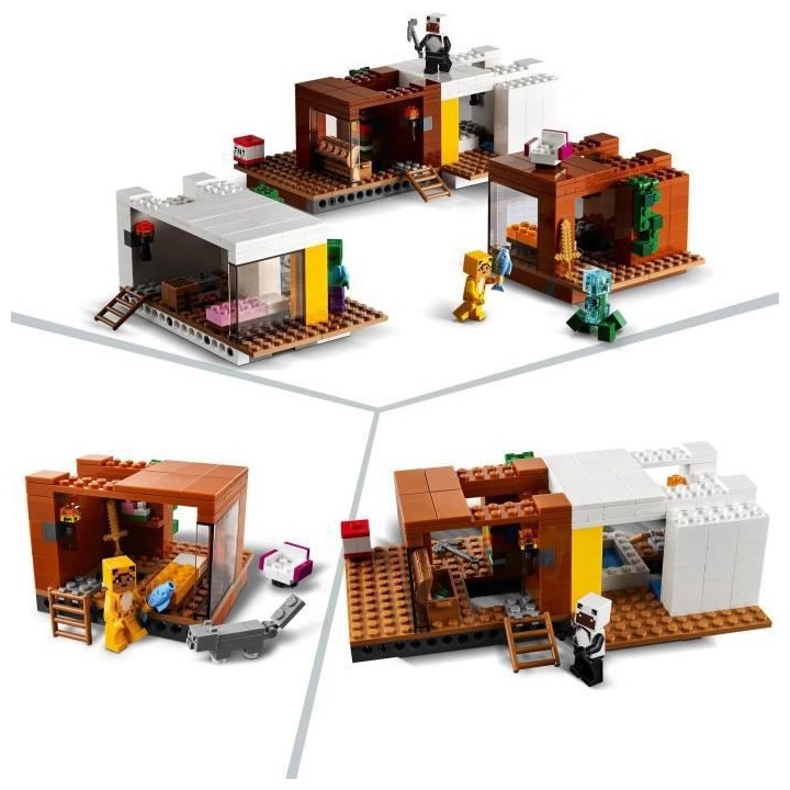 LEGO 21174 Minecraft™ La cabane moderne dans l'arbre – Jouet Maiso