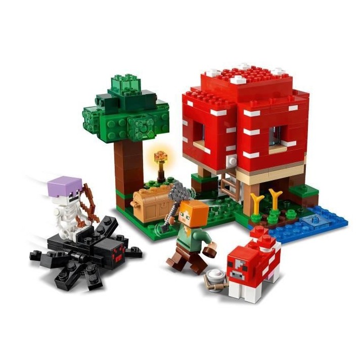 LEGO 21179 Minecraft La Maison Champignon, Set Jouet de Construction p