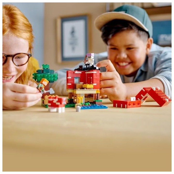 LEGO 21179 Minecraft La Maison Champignon, Set Jouet de Construction p