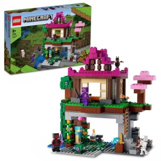 LEGO 21183 Minecraft Le Camp d'Entraînement, Set Maison Grotte, Jouet
