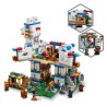 LEGO 21188 Minecraft Le Village Lama, Jouet de Maison, avec Figurines de Villageois, Illageois, Mouton et Épée en Diamant