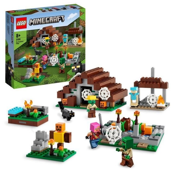 LEGO Minecraft 21190 Le Village Abandonné, Jouet Construction, Maison