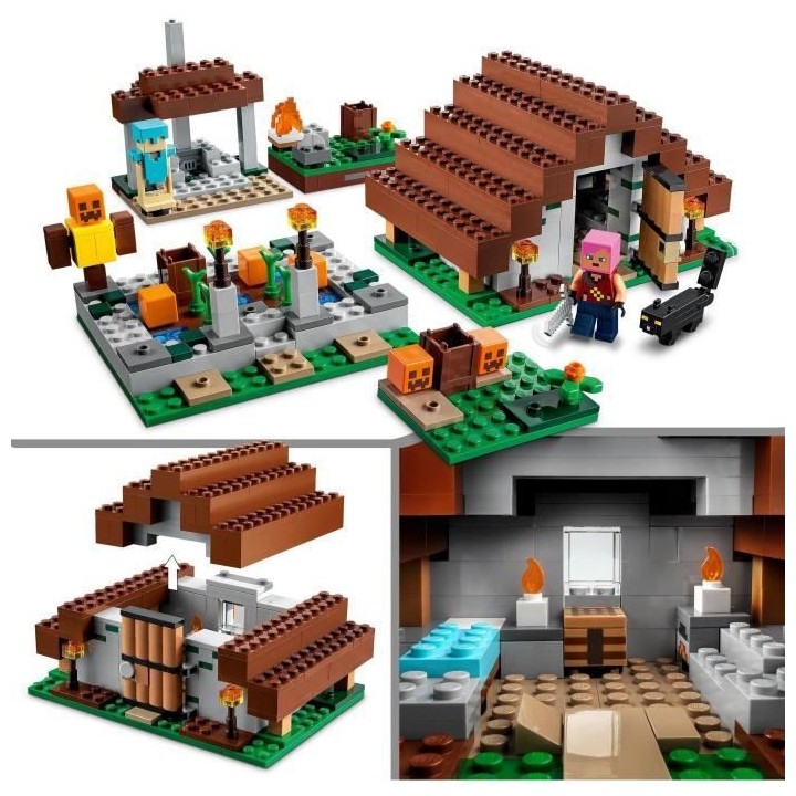 LEGO Minecraft 21190 Le Village Abandonné, Jouet Construction, Maison
