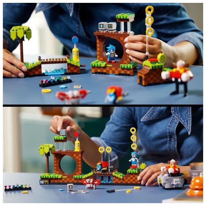 LEGO Ideas 21331 Sonic the Hedgehog™ – Green Hill Zone, Niveau du