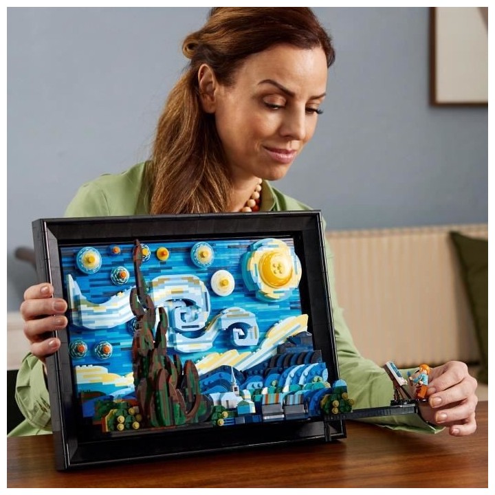 LEGO Ideas 21333 Vincent Van Gogh - La Nuit Étoilée, Reproduction de