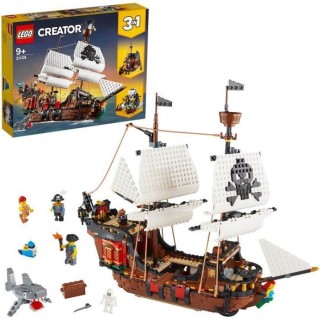 LEGO Creator 3-en-1 31109 Le Bateau Pirate, Jouet, Figurine Animaux Ma