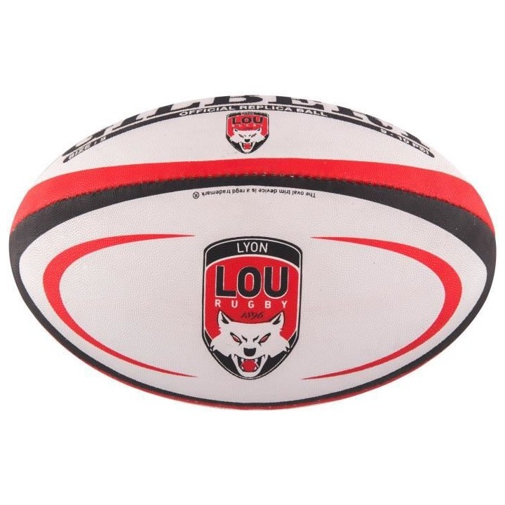 GILBERT Ballon de rugby REPLICA - Lyon - Taille 5