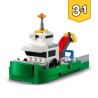 LEGO Creator 3-en-1 31113 Le Transporteur de Voitures de Course, Jouet, Camion avec Remorque