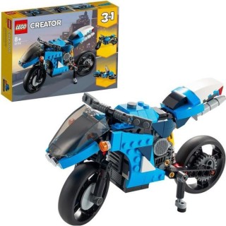 LEGO Creator 3-en-1 31114 La Super Moto, Jouet de Construction, Futuri