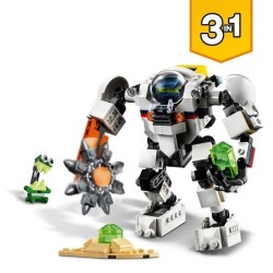 LEGO Creator 3-en-1 31115 Le Robot d'Extraction Spatiale, Jouet, Figurine Robot, Alien, Combat