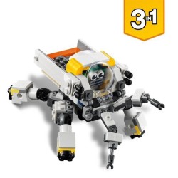 LEGO Creator 3-en-1 31115 Le Robot d'Extraction Spatiale, Jouet, Figurine Robot, Alien, Combat