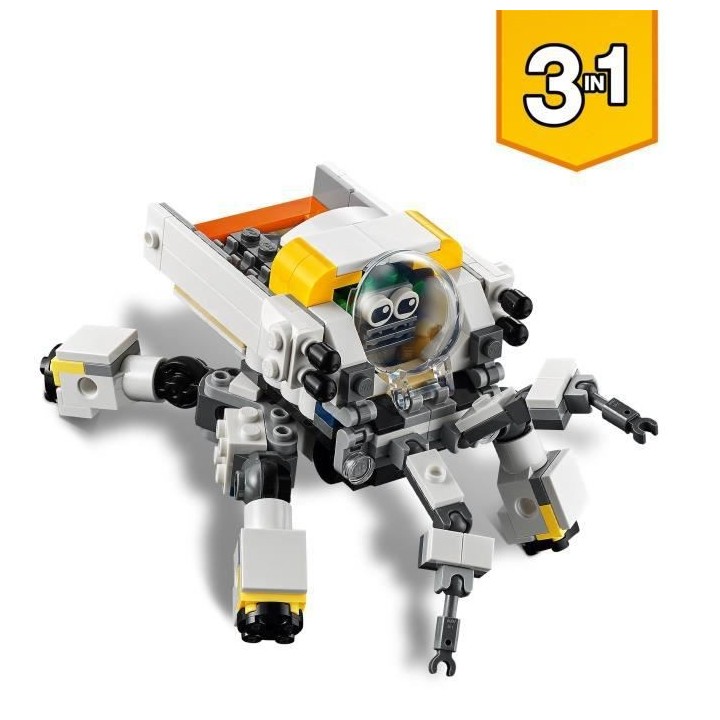 LEGO Creator 3-en-1 31115 Le Robot d'Extraction Spatiale, Jouet, Figur