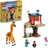 LEGO Creator 3-en-1 31116 La Cabane dans l'Arbre du Safari, Jouet, Bateau, Avion et Figurines