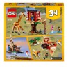 LEGO Creator 3-en-1 31116 La Cabane dans l'Arbre du Safari, Jouet, Bateau, Avion et Figurines