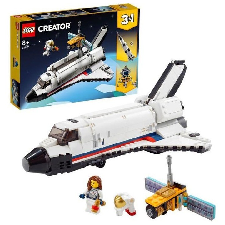 LEGO 31117 Creator 3-en-1 L'aventure en navette spatiale jouet Fusée
