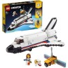 LEGO 31117 Creator 3-en-1 L'aventure en navette spatiale jouet Fusée Enfant et Atterrissage Lunaire – Construction de Véhicu