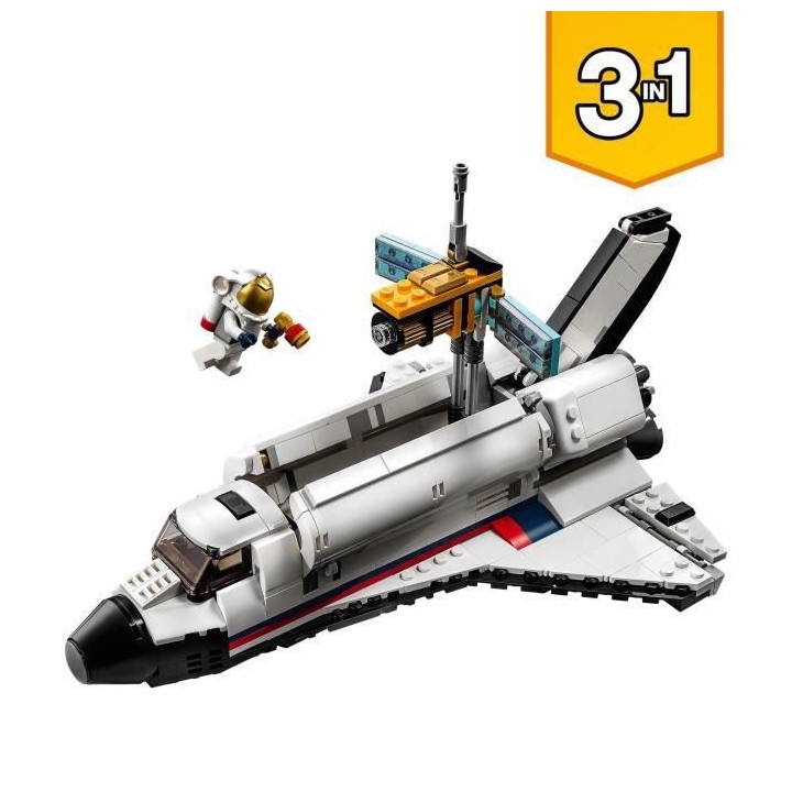 LEGO 31117 Creator 3-en-1 L'aventure en navette spatiale jouet Fusée