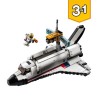 LEGO 31117 Creator 3-en-1 L'aventure en navette spatiale jouet Fusée Enfant et Atterrissage Lunaire – Construction de Véhicu