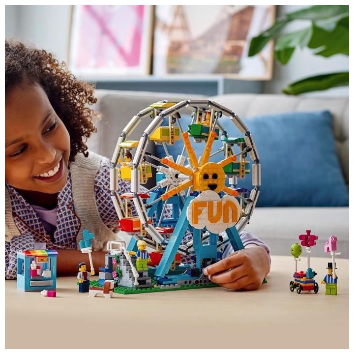 LEGO 31119 Creator 3-en-1 La grande roue avec Petites Voitures, Fete F