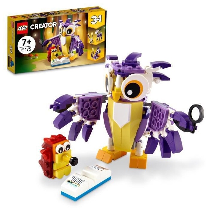 LEGO 31125 Creator 3 en 1 Fabuleuses Créatures De La Foret, Du Lapin