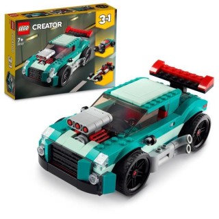 LEGO 31127 Creator 3 en 1 Le Bolide De Rue, Jouet de Voiture de Course
