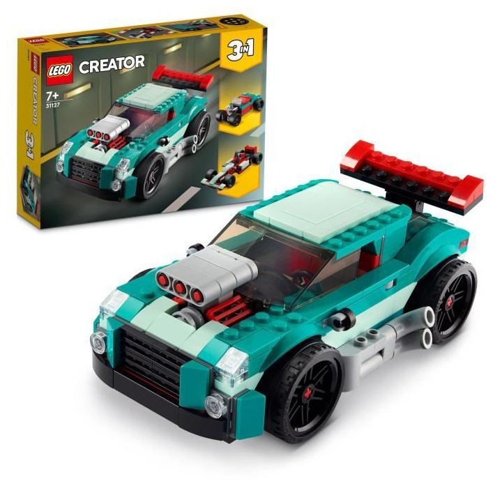 LEGO 31127 Creator 3 en 1 Le Bolide De Rue, Jouet de Voiture de Course