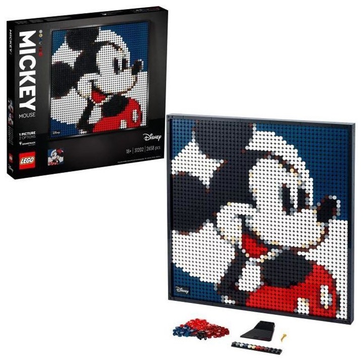 LEGO Art 31202 Disney's Mickey Mouse Set de loisirs créatifs pour les