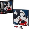 LEGO Art 31202 Disney's Mickey Mouse Set de loisirs créatifs pour les adultes et tableau de décoration mural