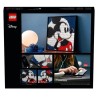 LEGO Art 31202 Disney's Mickey Mouse Set de loisirs créatifs pour les adultes et tableau de décoration mural