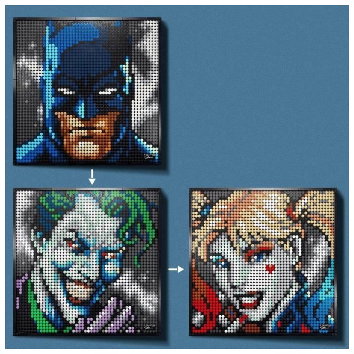 LEGO 31205 ART La Collection Batman De Jim Lee, Avec le Joker ou Harle