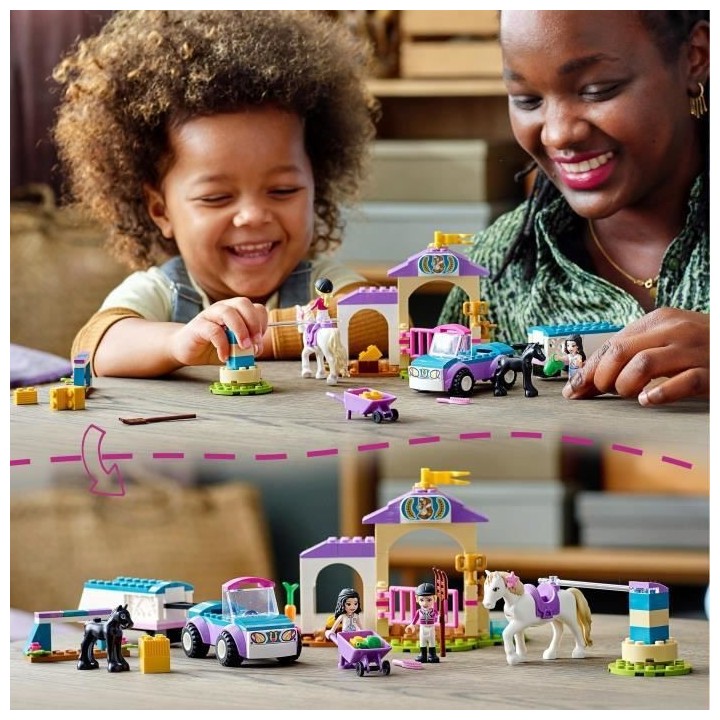 LEGO 4+ Friends 41441 Le dressage de chevaux et la remorque