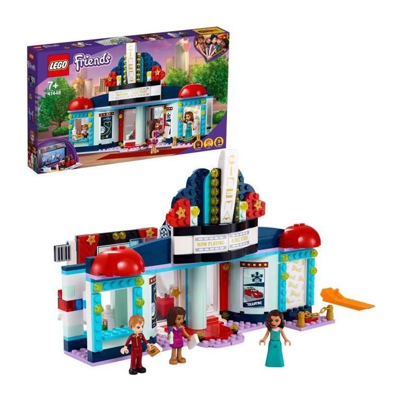 LEGO Friends 41448 Le Cinéma de Heartlake City avec Support Téléphone, Jeu Créatif pour Fille et Garçon de 7 ans et plus