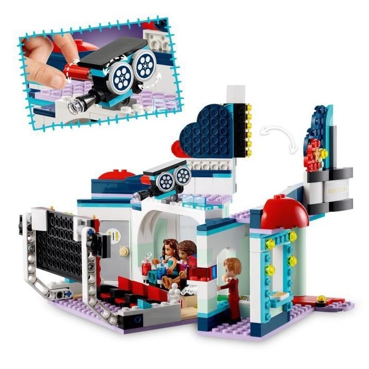 LEGO Friends 41448 Le Cinéma de Heartlake City avec Support Télépho