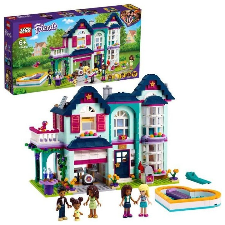 LEGO Friends 41449 La Maison Familiale d'Andréa, Jouet avec Maison de