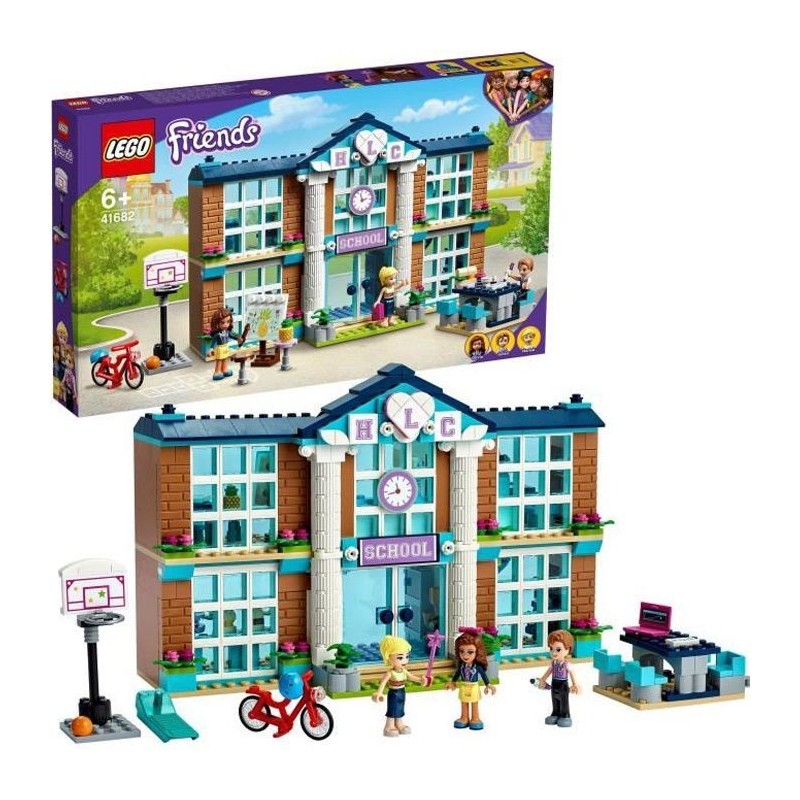 LEGO Friends 41682 L'école de Heartlake City – Salle de Classe et Professeur avec Mini Poupée Olivia