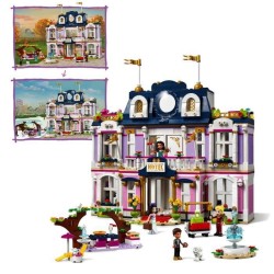 LEGO Friends 41684 Le Grand Hôtel de Heartlake City, Grande Maison, Figurine Animaux, Mini-poupées, Jouet Enfants 8 Ans